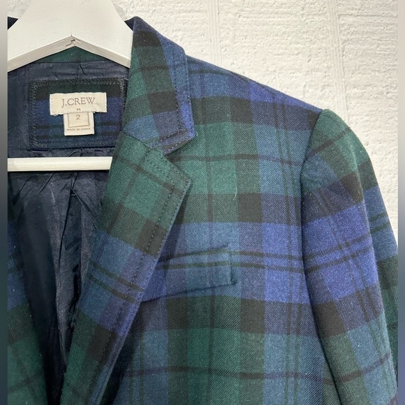 J. Crew plaid schoolboy blazer size 2 - Picture 4 of 13